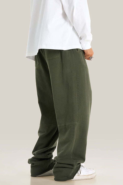 Heavyweight Washed Sweatpants - Military Green