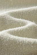 Washed Fleece-Lined Relaxed Crew-Neck Sweatshirt in Gray Apricot - fabric texture close-up