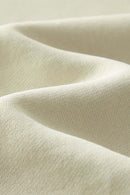 Washed Fleece-Lined Relaxed Crew-Neck Sweatshirt in Gray Apricot - fabric texture close-up