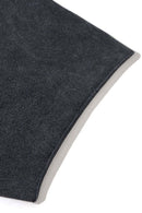 Vintage Washed Graphic Cotton Tee - Slate Black