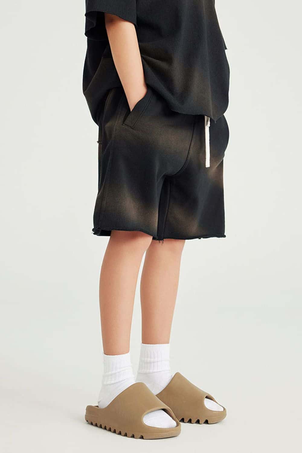 Kids' Casual Washed Sports Shorts