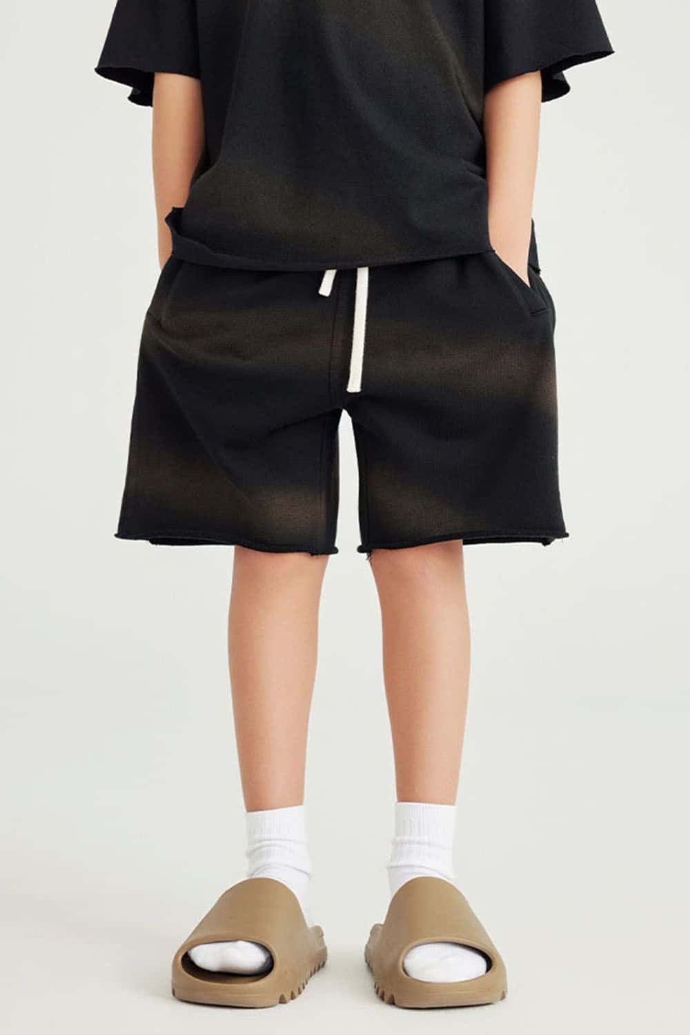 Kids' Casual Washed Sports Shorts