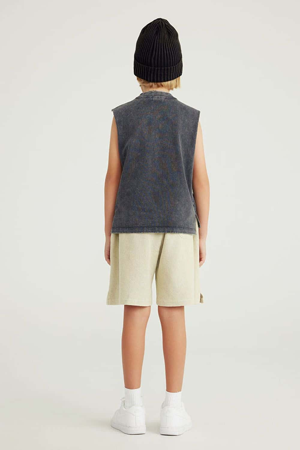 Kids' High Street Washed Split-Hem Shorts