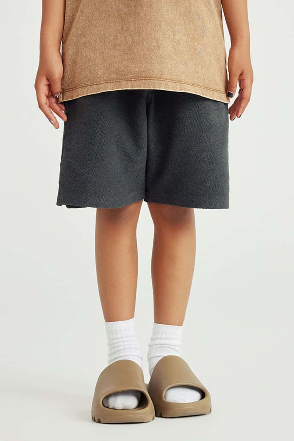 Kids' High Street Washed Split-Hem Shorts