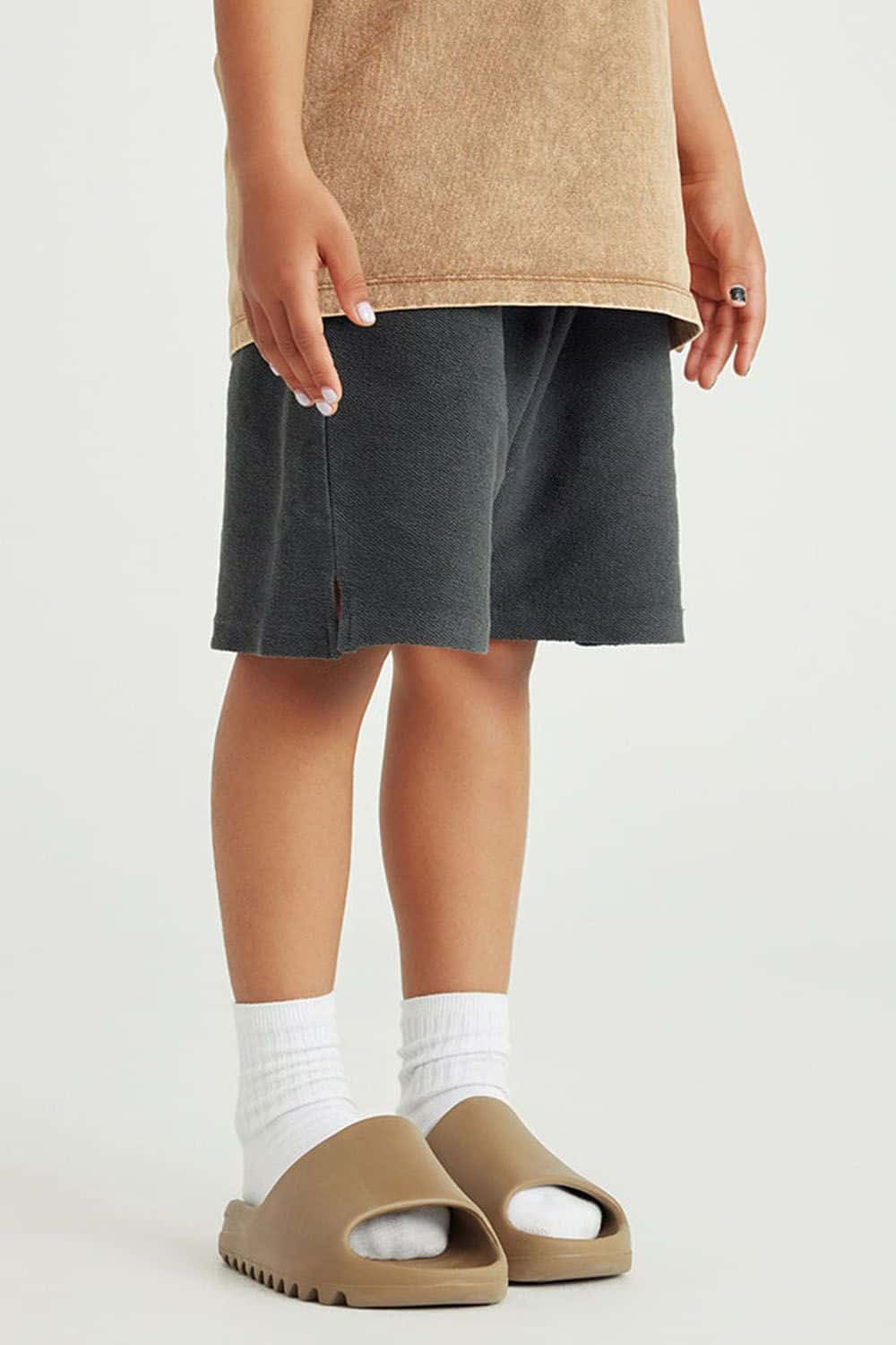 Kids' High Street Washed Split-Hem Shorts