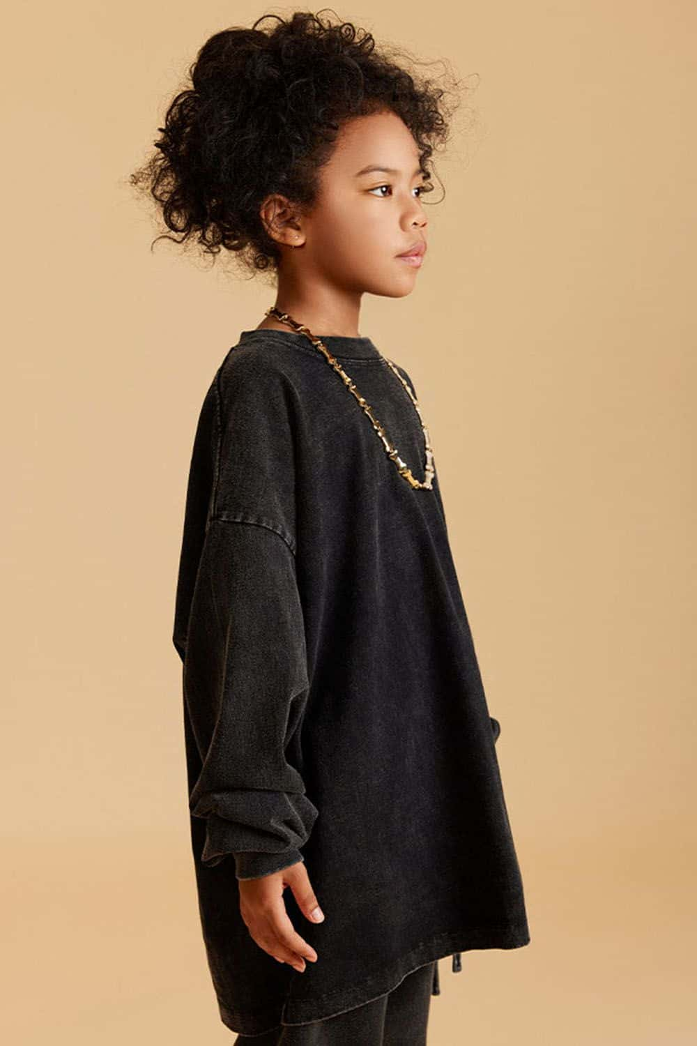 Kids' Vintage Washed Cotton Long Sleeve Top