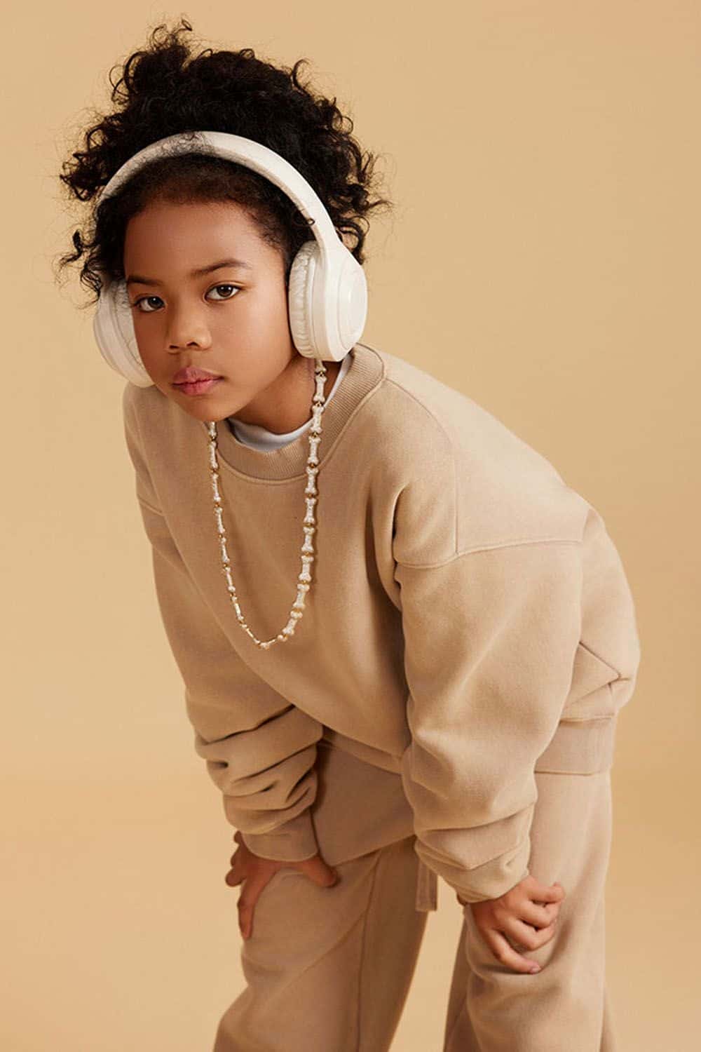 Kids' Heavyweight Washed Fleece-Lined Crew Neck Sweatshirt