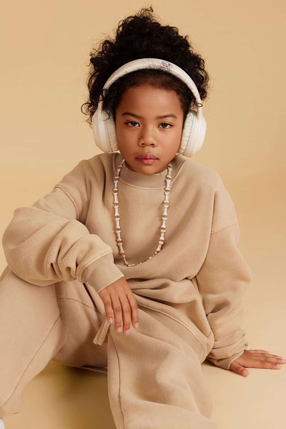 Kids' Heavyweight Washed Fleece-Lined Crew Neck Sweatshirt