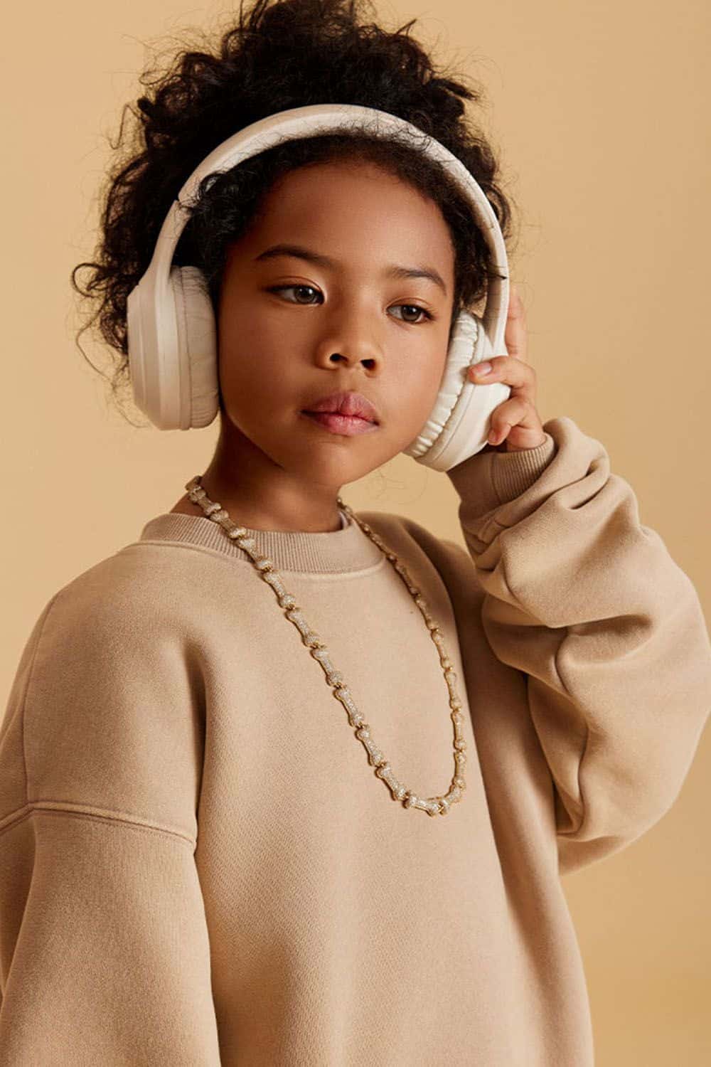 Kids' Heavyweight Washed Fleece-Lined Crew Neck Sweatshirt