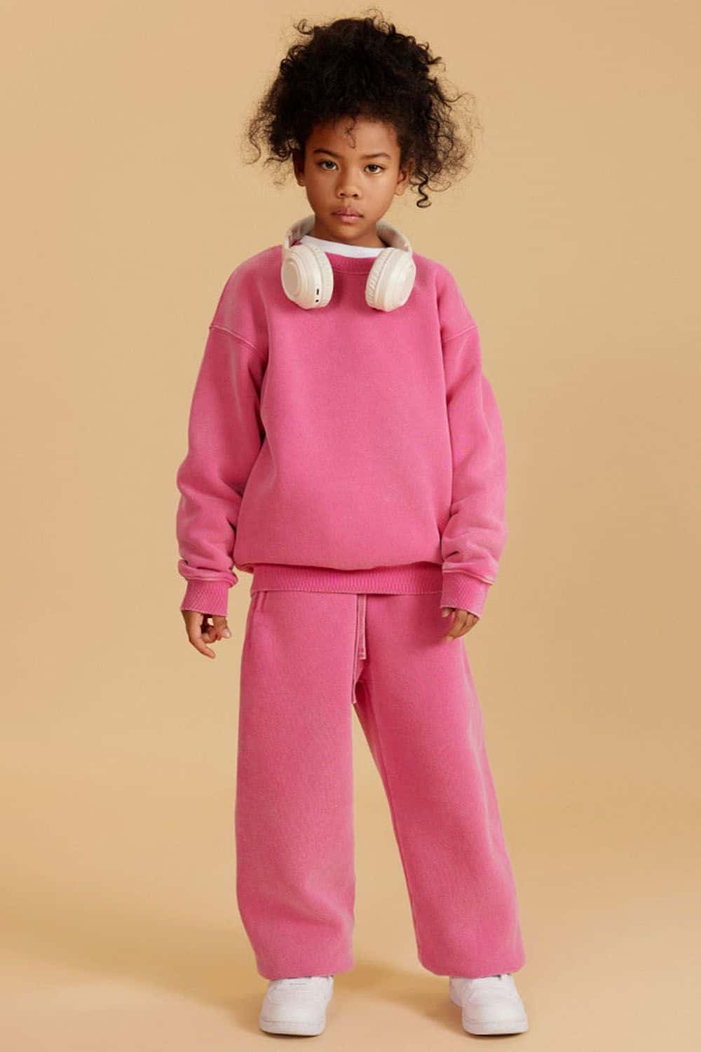 Kids' Heavyweight Washed Fleece-Lined Crew Neck Sweatshirt