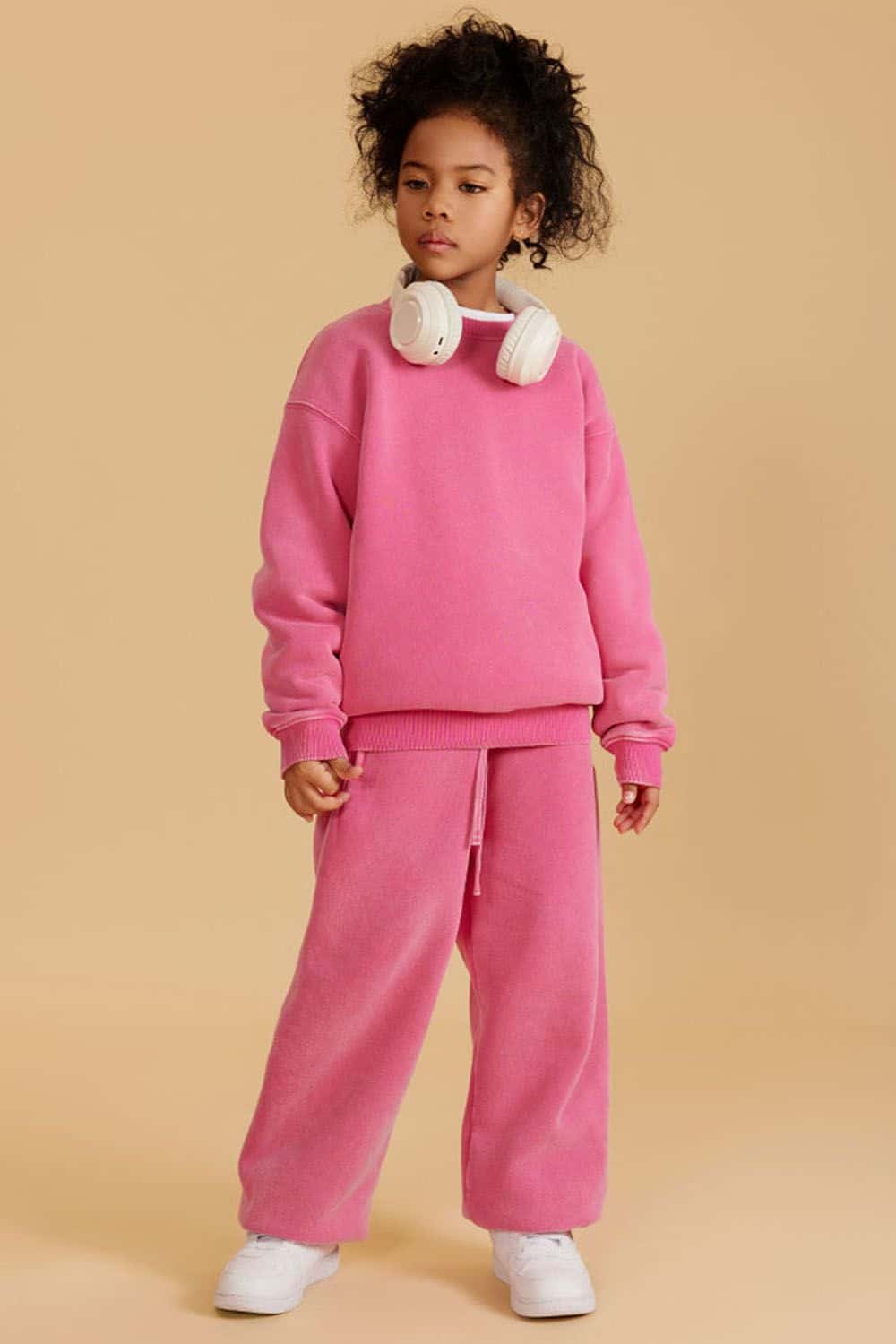Kids' Heavyweight Washed Fleece-Lined Crew Neck Sweatshirt