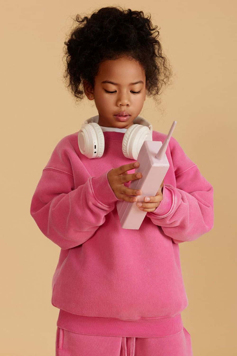 Kids' Heavyweight Washed Fleece-Lined Crew Neck Sweatshirt