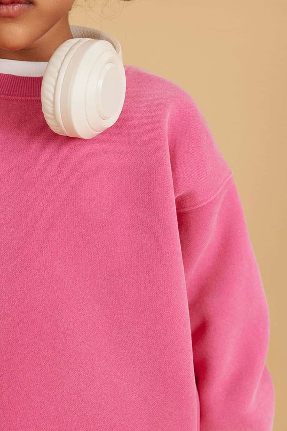 Kids' Heavyweight Washed Fleece-Lined Crew Neck Sweatshirt
