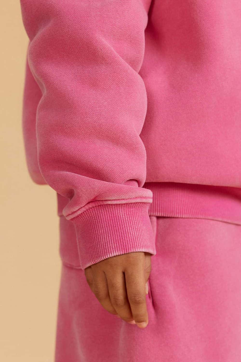 Kids' Heavyweight Washed Fleece-Lined Crew Neck Sweatshirt