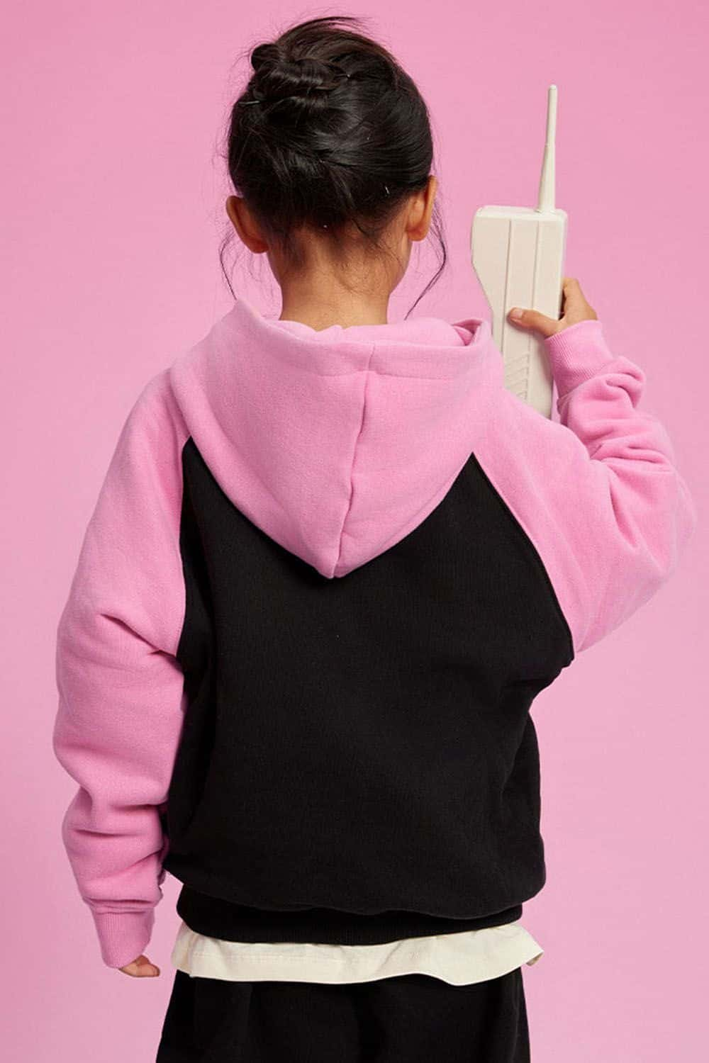 Kids' Color Block Fleece-Lined Hoodie