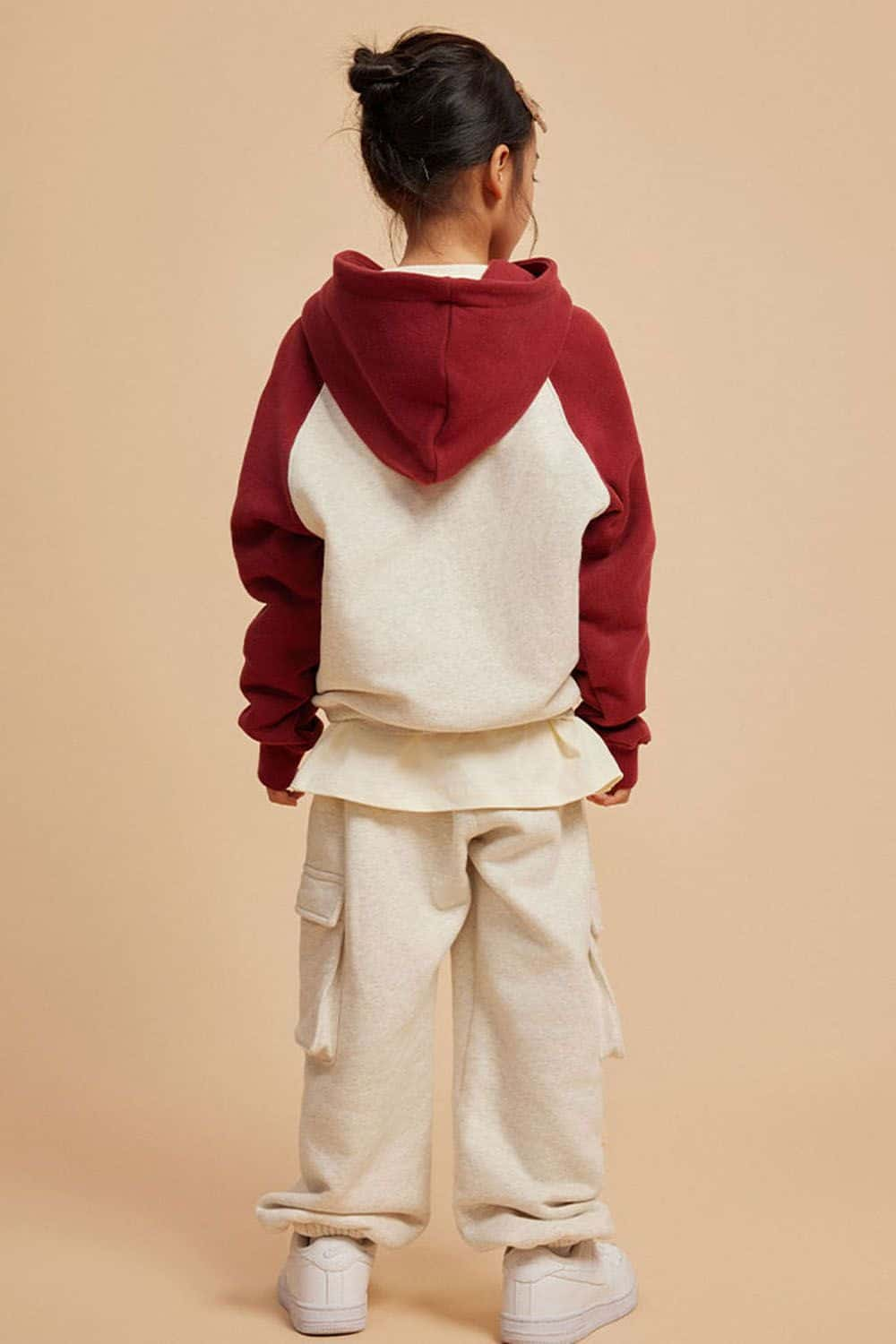 Kids' Color Block Fleece-Lined Hoodie