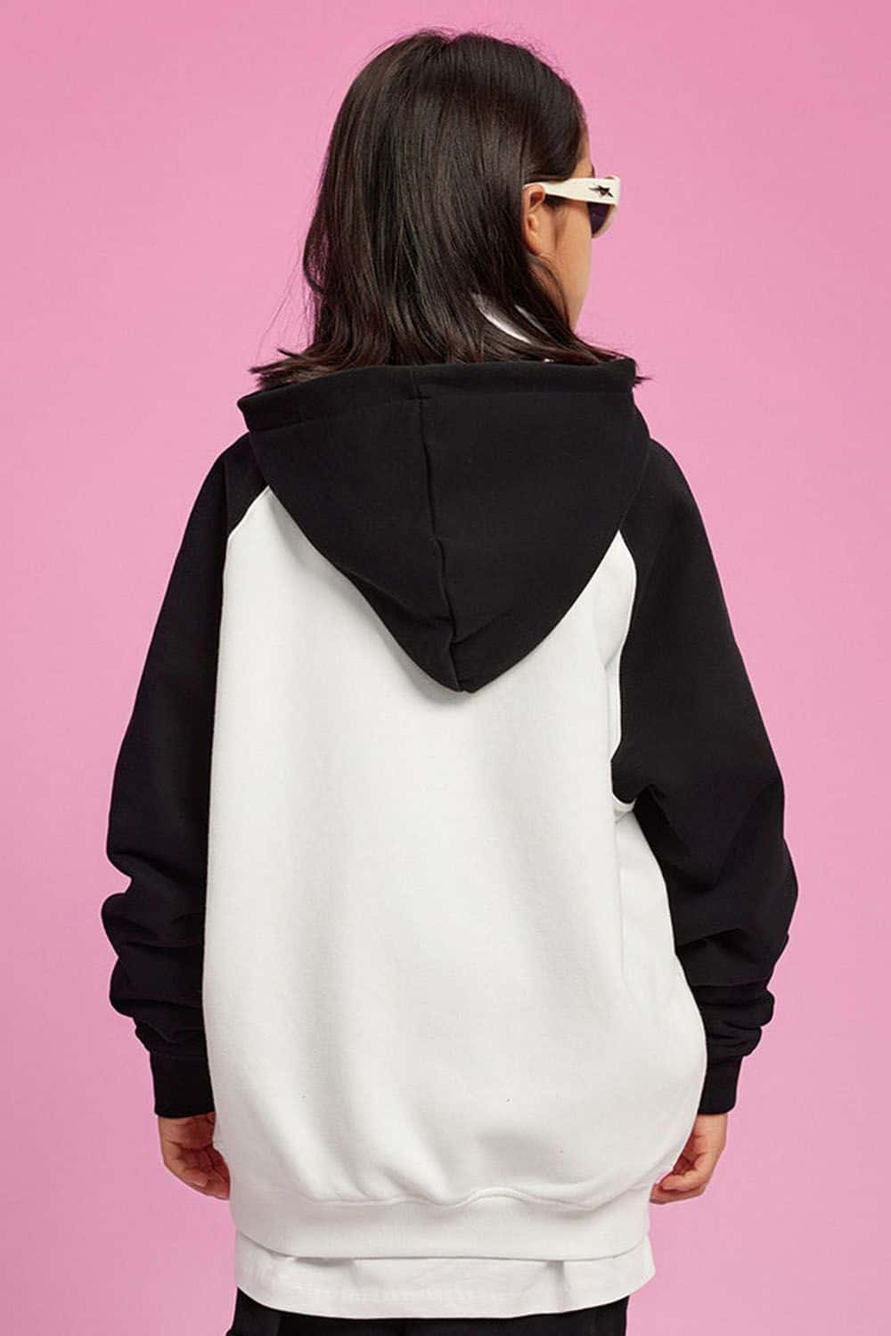 Kids' Color Block Fleece-Lined Hoodie