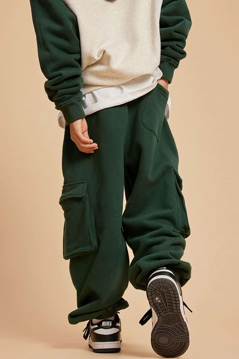 Kids' Thick Fleece-Lined Multi-Pocket Cargo Pants