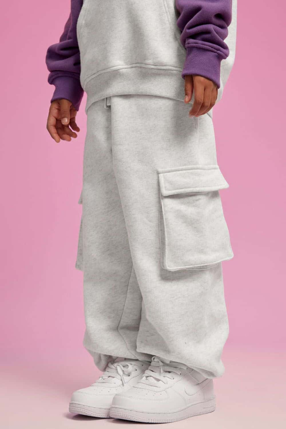 Kids' Thick Fleece-Lined Multi-Pocket Cargo Pants