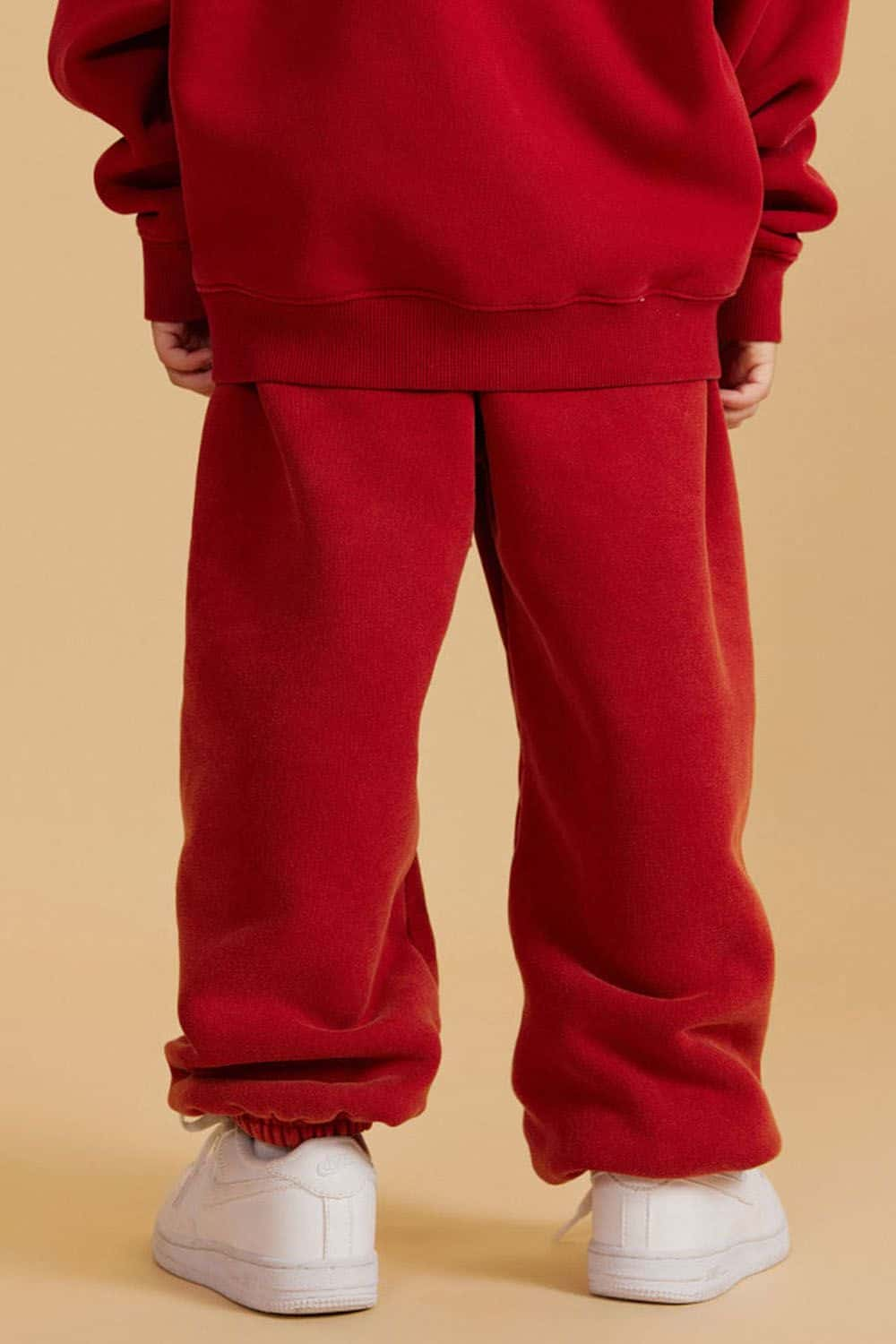 Boys' Washed Fleece-Lined Jogger Pants with Elastic Cuffs