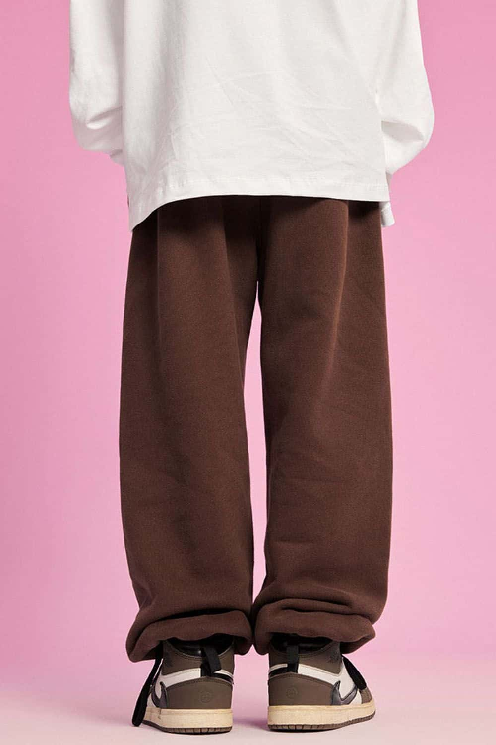 Kids' Warm Fleece-Lined Jogger Pants with Elastic Cuffs