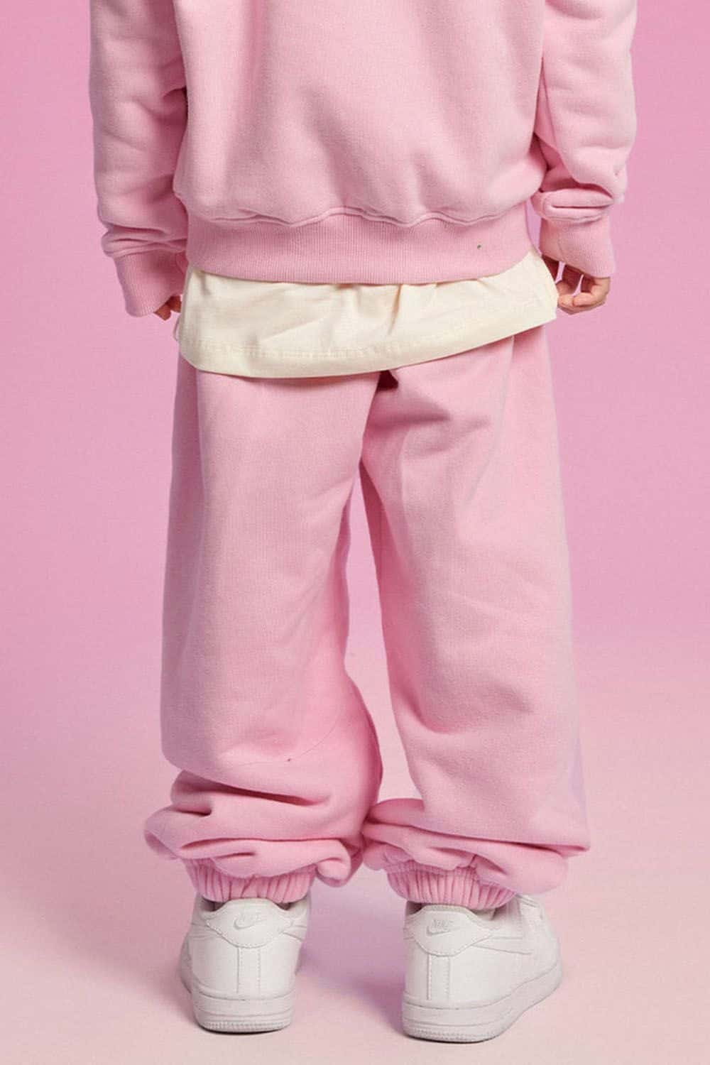 Kids' Warm Fleece-Lined Jogger Pants with Elastic Cuffs