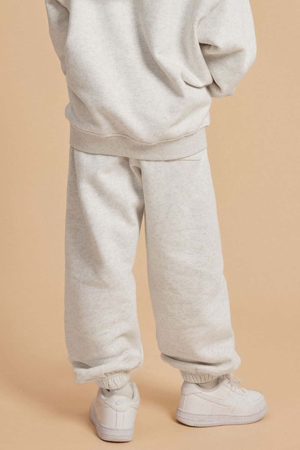 Kids' Warm Fleece-Lined Jogger Pants with Elastic Cuffs