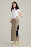 Premium Ruched Waist Active Tee - White