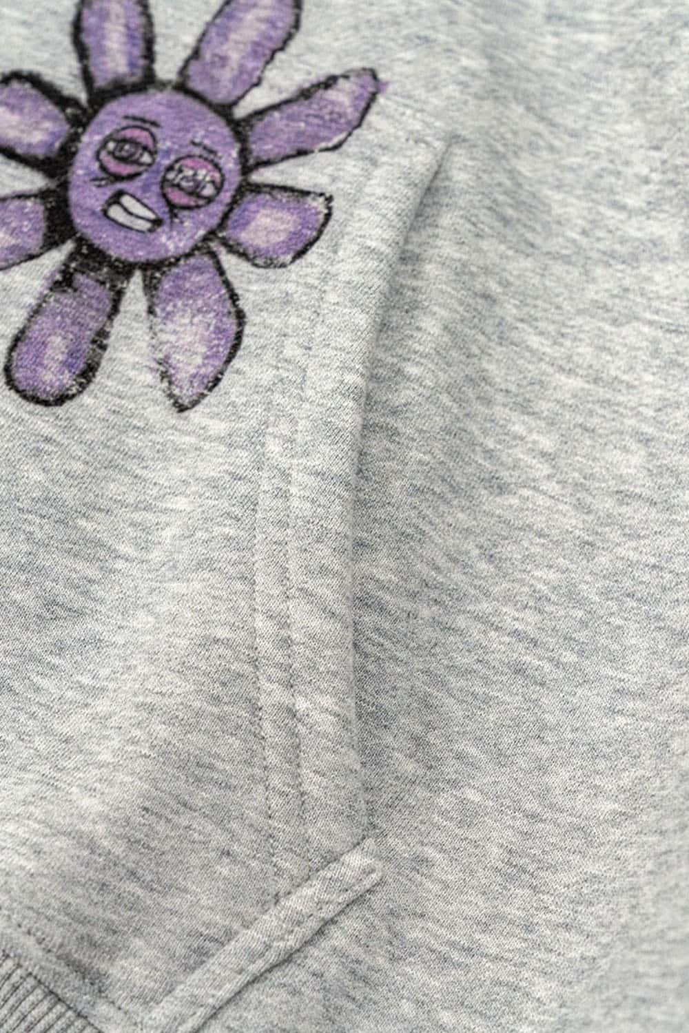 Women's Fleece-Lined Floral Embroidered Zip-Up Hoodie