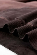 Contrast Cropped Hoodie - Plum Purple
