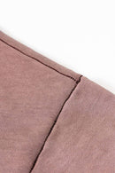 Contrast Cropped Hoodie - Plum Purple