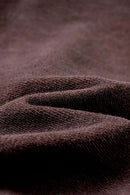 Contrast Cropped Hoodie - Plum Purple