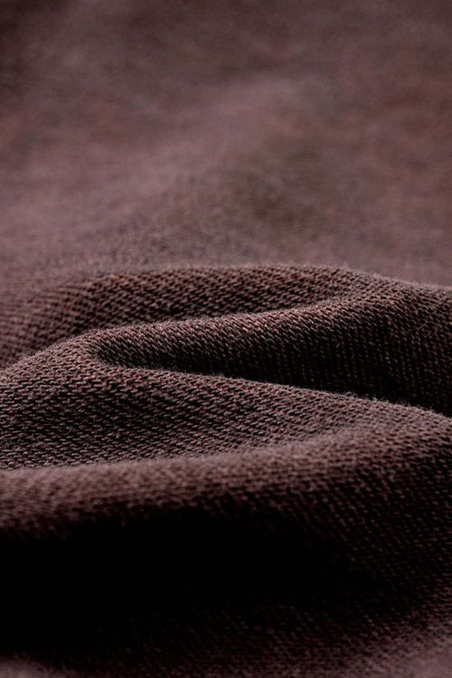 Contrast Cropped Hoodie - Plum Purple