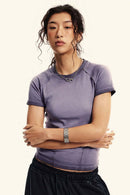 Washed Gradient Tee - Grape Purple