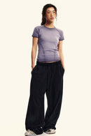 Washed Gradient Tee - Grape Purple
