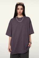 Ultra-Heavyweight Drop-Shoulder T-Shirt in Fade Purple - front product view