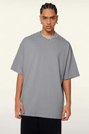 Ultra-Heavyweight Drop-Shoulder T-Shirt in Medium Gray - front product view