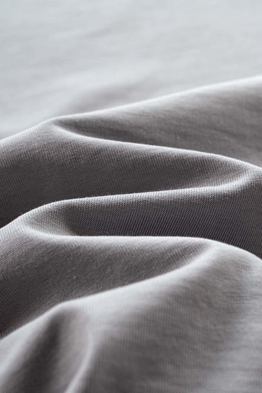 Ultra-Heavyweight Drop-Shoulder T-Shirt in Medium Gray - fabric texture close-up