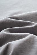 Ultra-Heavyweight Drop-Shoulder T-Shirt in Medium Gray - fabric texture close-up