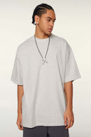 Ultra-Heavyweight Drop-Shoulder T-Shirt in Oat Gray - front product view