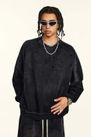 Heavyweight Fleece Graphic Crewneck - Black