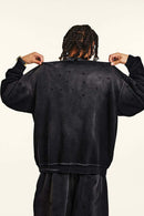 Heavyweight Fleece Graphic Crewneck - Black