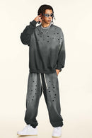 Heavyweight Fleece Graphic Crewneck - Dirty Gray
