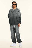 Heavyweight Fleece Graphic Crewneck - Dirty Gray