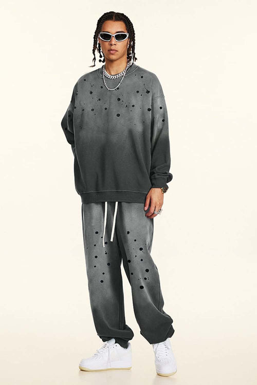 Heavyweight Fleece Graphic Crewneck - Dirty Gray