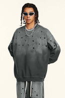 Heavyweight Fleece Graphic Crewneck - Dirty Gray