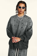 Heavyweight Fleece Graphic Crewneck - Dirty Gray