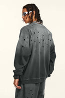 Heavyweight Fleece Graphic Crewneck - Dirty Gray