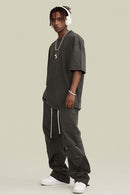 Relaxed Washed Cotton Tee - Dirty Gray