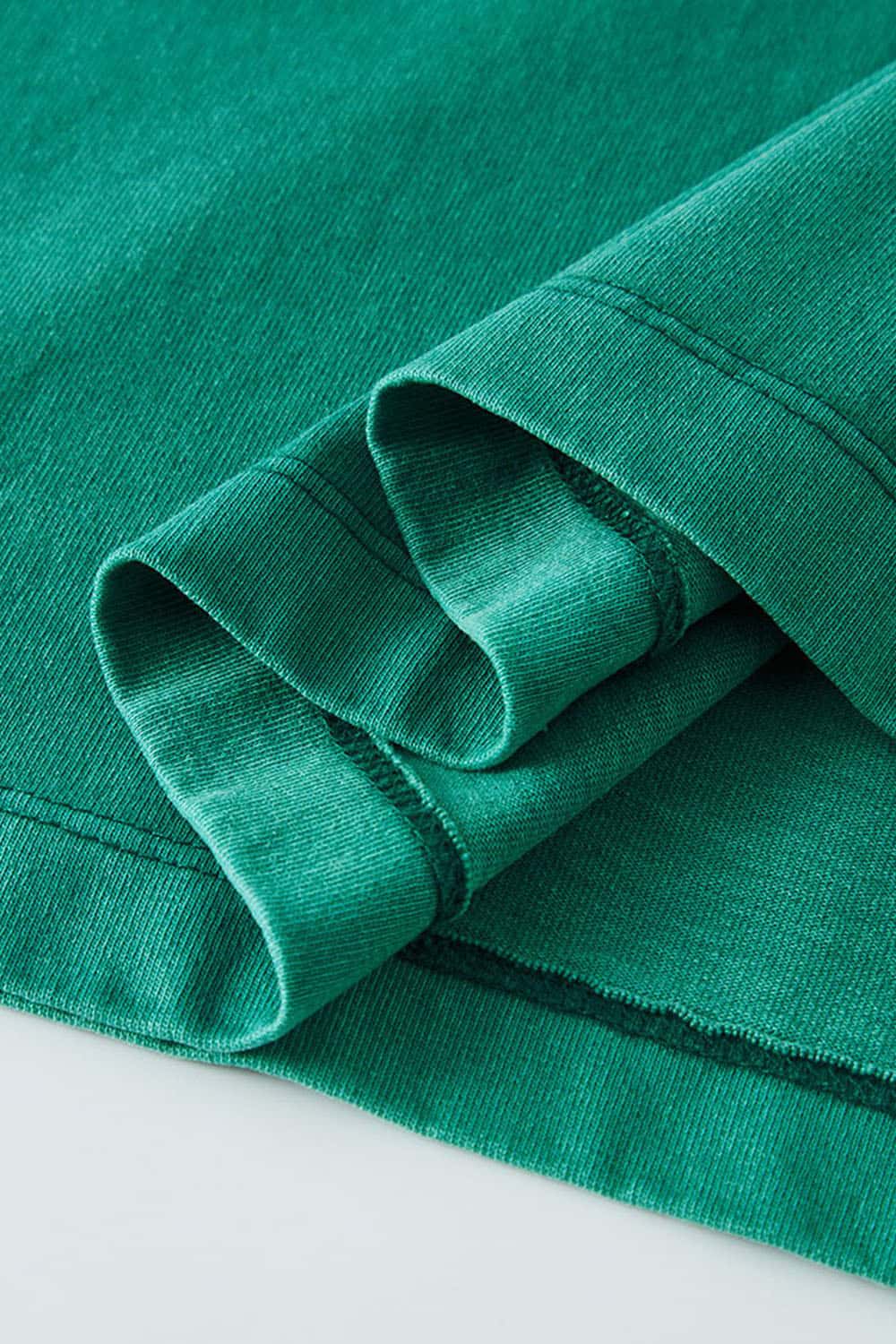 Relaxed Washed Cotton Tee - Green